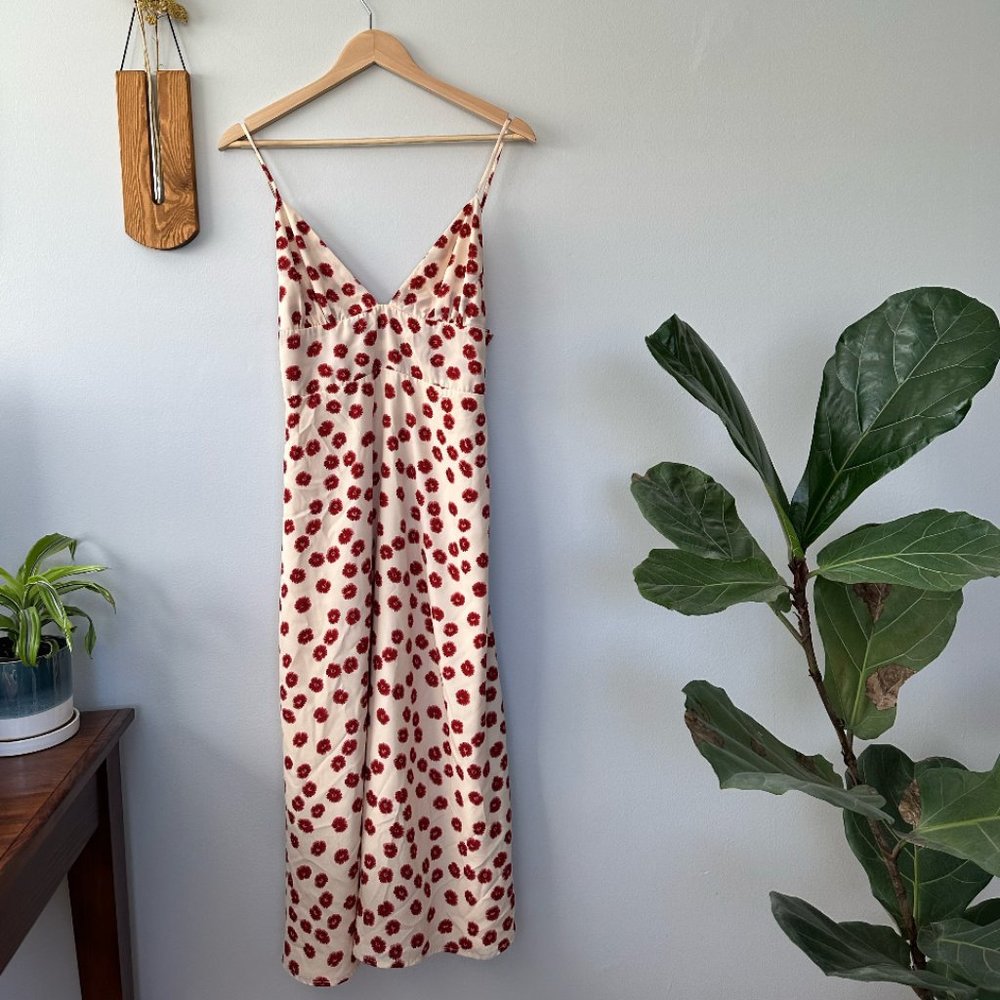 Floral Print Spaghetti Strapped Dress